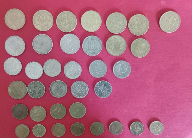 GREEK DRACHMA COINS X36