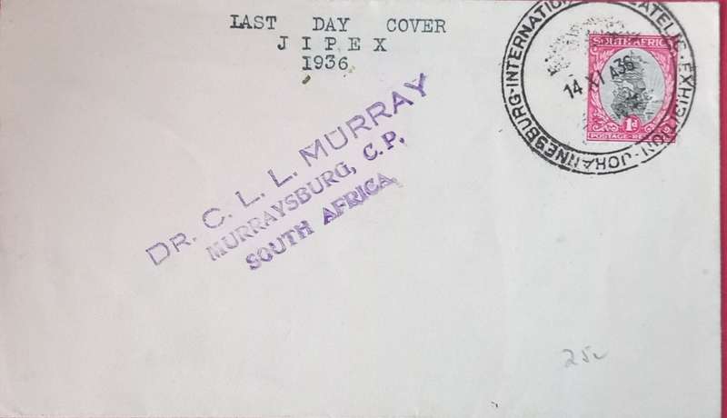 JIPEX LAST DAY ISSUE 1936 WITH OFFICIAL CANCEL -POST CARDS RAN OUT