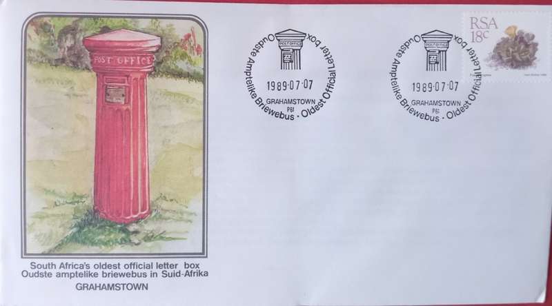 RSA 1989 SA OLDEST POST BOX GRAHAMESTOWN 1989