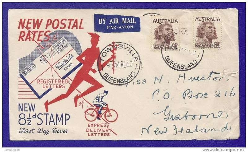 AUSTRALIA NEW POSTAL RATES 8 1/2d FDC 1950