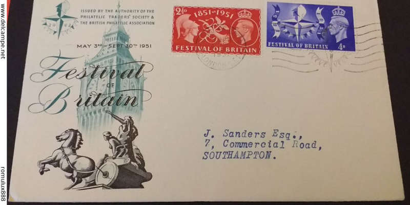 GB - 1951 KGVI Festival of Britain Illustrated First Day Cover