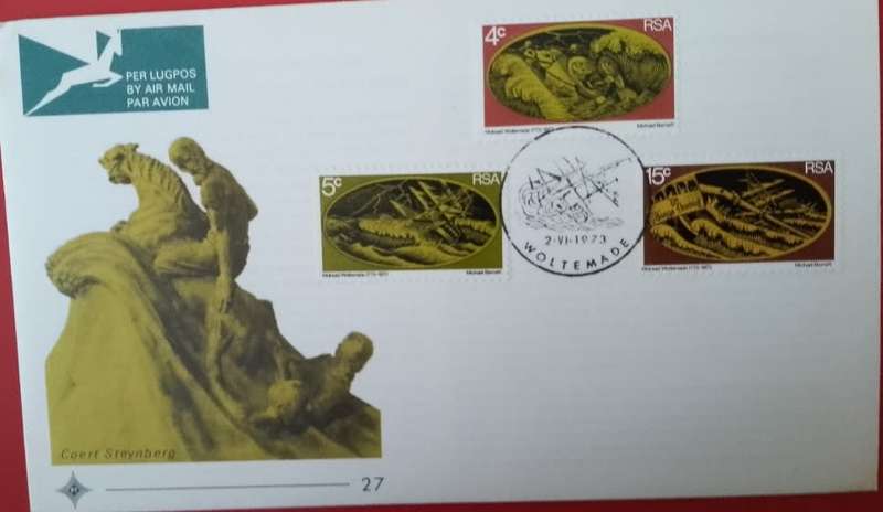 RSA 1973 WOLRAAD WOLTEMADE OFFICIAL UNADDRESSED FDC 27