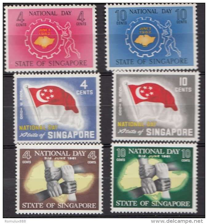 SINGAPORE X3 MNH SETS FROM 1959/61/62