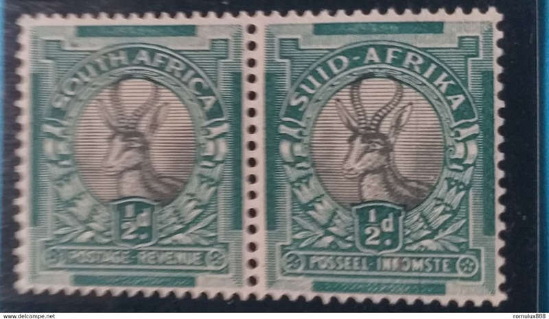UNION VARIETY 1930-1944 1/2d MNH BLACK VERTICAL LINE ON SECOND STAMP