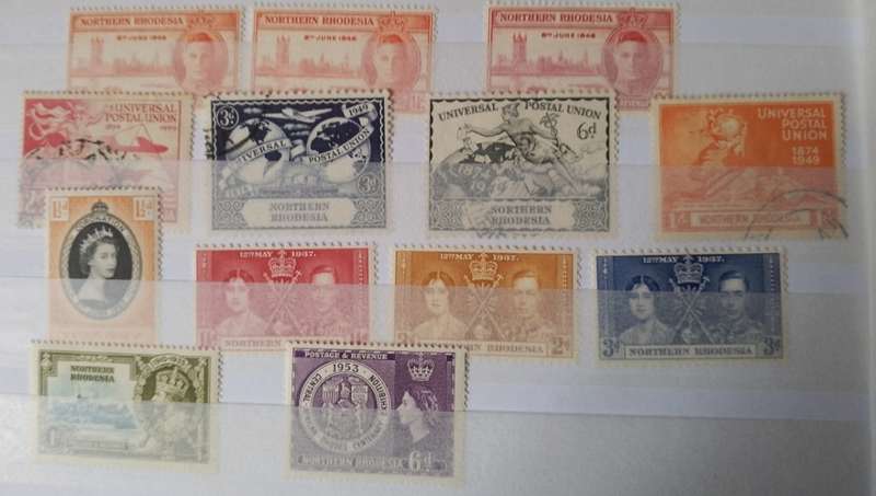 NORTHERN RHODESIA X12 STAMPS MINT 1946-53