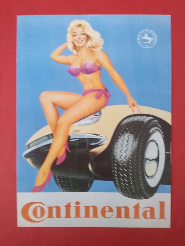 SWEDEN JUMBO POSTCARD CONTINENTAL TYRES