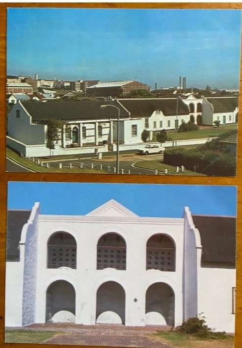 POSTCARDS x 2 SOUTH AFRICA CAPE PROVINCE COORNHOOP MOBRAY CAPE TOWN CAPE DUTCH 18th CENTURY DOVECOTE