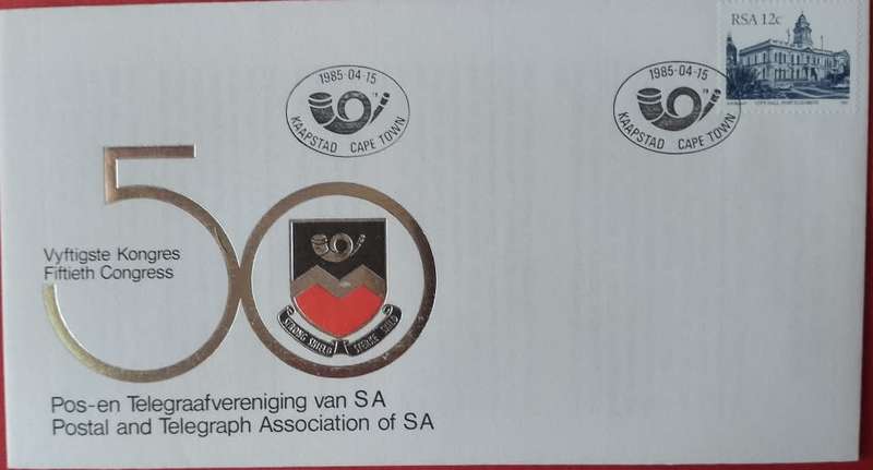 RSA 50TH POSTAL AND TELEGRAPH ASSOCIATON OS SA 1985