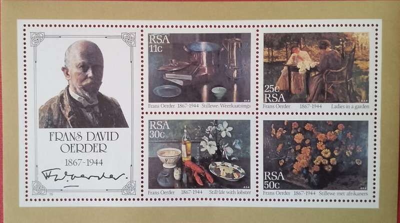 MINI SHEET FRANS DAVID OERDER MNH