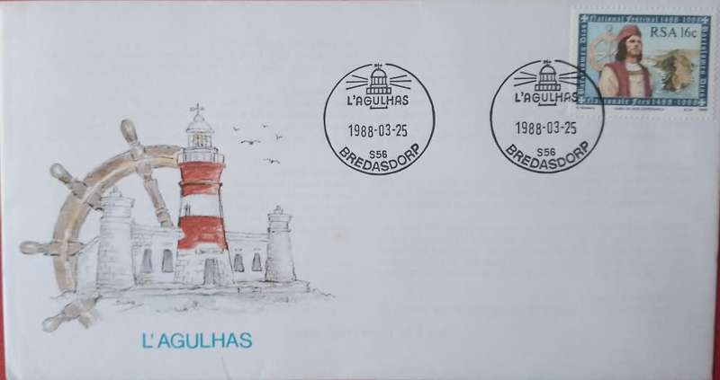 1988 RSA The L`Agulhas Lighthouse Commemorative Cover