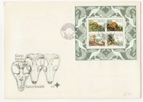 1982 RSA Karoo Fossils FDC S10