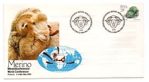 1990 RSA Merino World Conference Commemorative Cover