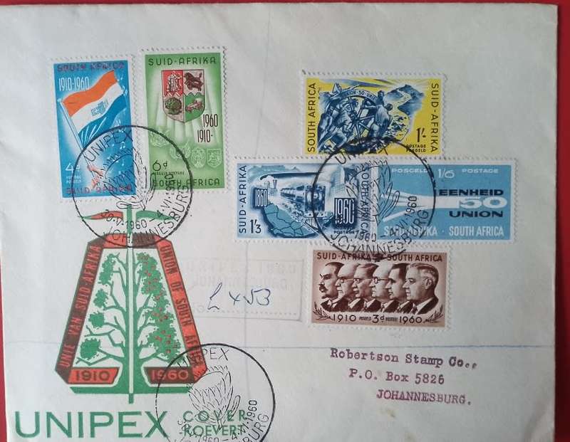 UNION FDC UNIPEX CENTENARY 1960