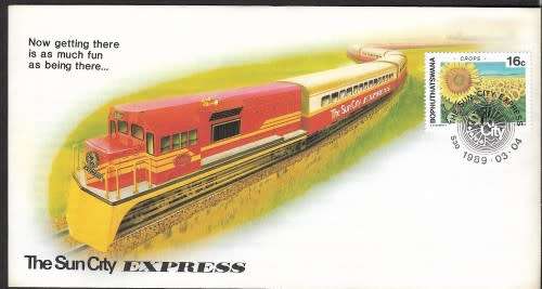 BOPHUTHATSWANA 1989 SUN CITY EXPRESS FDC
