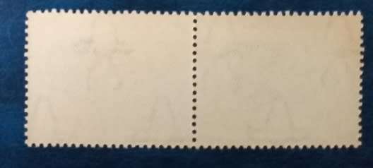 UNION OF SOUTH AFRICA ROTO PRINTING PRETORIA MNH SACC 45 (ROW 20/4) 3d PAIR SHUTTERED WINDOW VARIETY