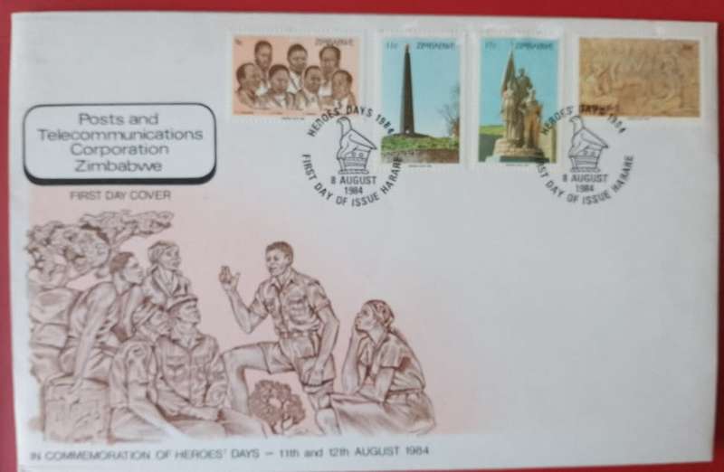 ZIMBABWE IN COMMEMORATION OF HEROS DAY 1984 FDC