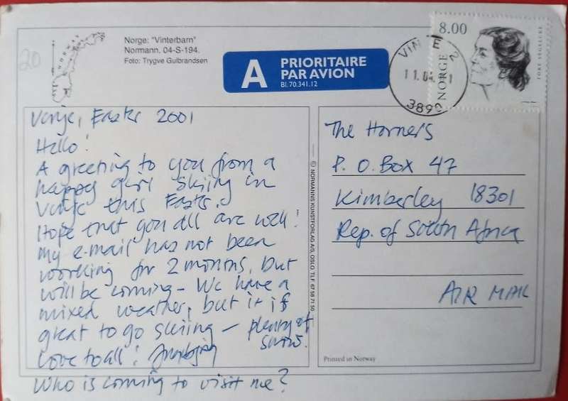 POST CARD NORWAY