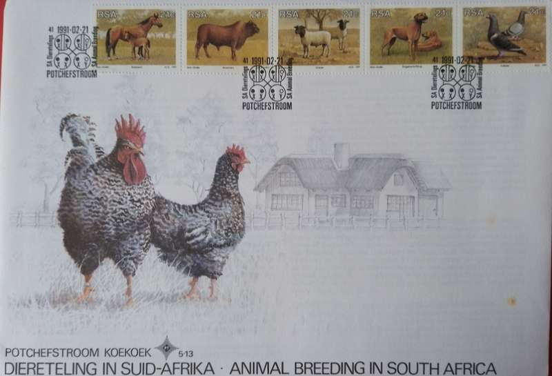 Animal breeding in South Africa LARGE FDC #5.13
