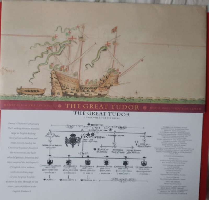 the great tudor issued by royal mail fdc