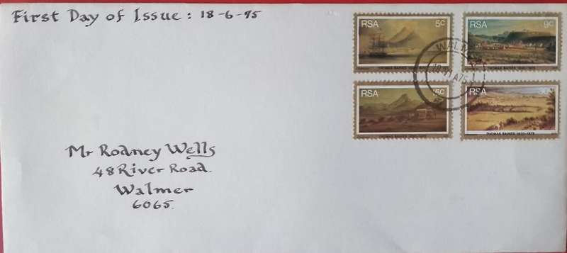 PRIVATE MADE THOMAS BAINES FDC 1995