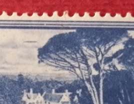 Union of SA 1949 3d VAR CC.116c - Flying Saucer Flaw UMM(**)  CV - R2200 Union of SA 1949 3d VAR CC.