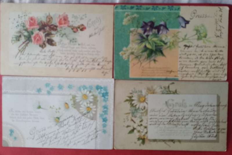 EARLY AUSTRIA POST CARDS 1900/01/3/-SCARCE