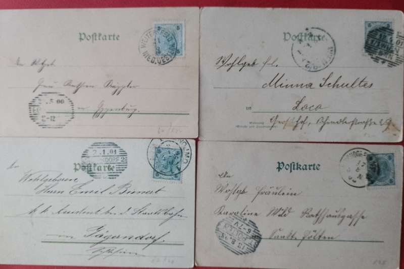 EARLY AUSTRIA POST CARDS 1900/01/3/-SCARCE