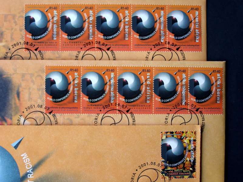 SOUTH AFRICA Cover Set - World Conferance Against Racism 2001