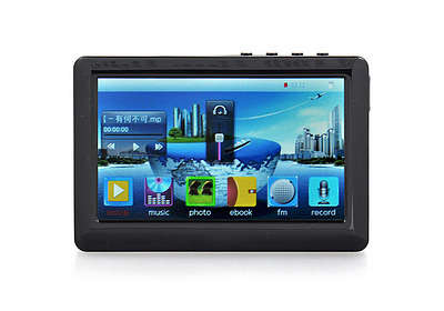 Portable 4.3" Touch Screen Multi-Media Player w/ FM / 3.5mm Jack / TV-Out / TF Slot - Black (4GB)