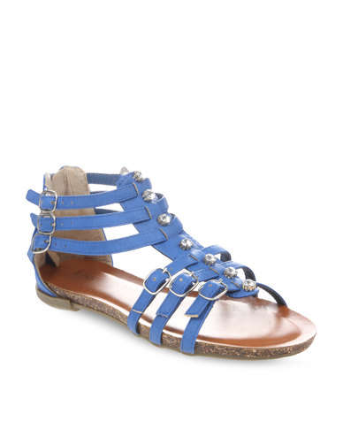 FOOTWORK GLADIATOR SANDAL BLUE: SA/UK SIZE 6