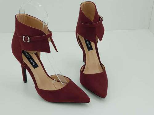 MISSY MISSI MAROON HEELS : NEW : IN BOX :  SIZE 6  : LADIES UK SIZE