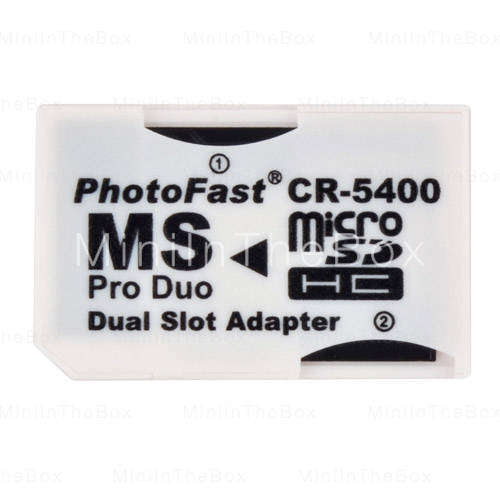 Dual micro sd/tf to ms pro duo Adapter(16GB max )