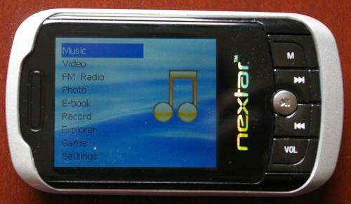 4 GB NEXTAR mp4/mp3/wma/fm radio/voice recorder/7 preset EQ selection 2.0" Screen/watching video