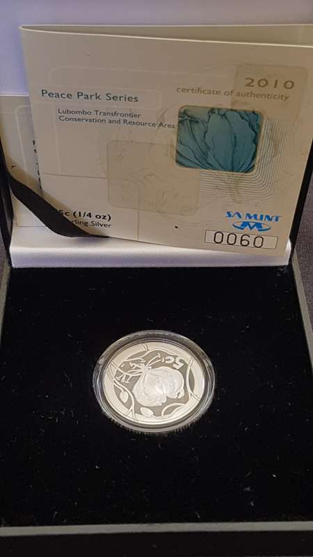 2010 PEACE PARKS SERIES PROOF SILVER 1/4 Oz