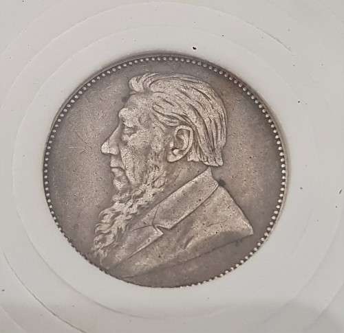 ZAR KRUGER 1894 1 SHILLING LOVELY CONDITION IN SLAB