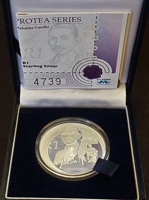 2018 PROTEA GHANDI PROOF IN BOX WITH COA NR4739