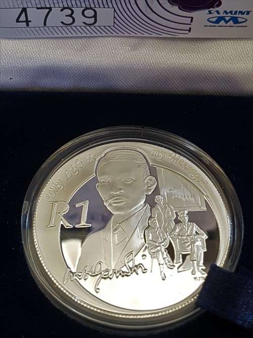 2018 PROTEA GHANDI PROOF IN BOX WITH COA NR4739