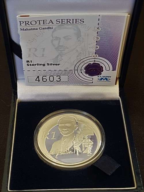 2018 PROTEA GHANDI PROOF IN BOX WITH COA NR4603