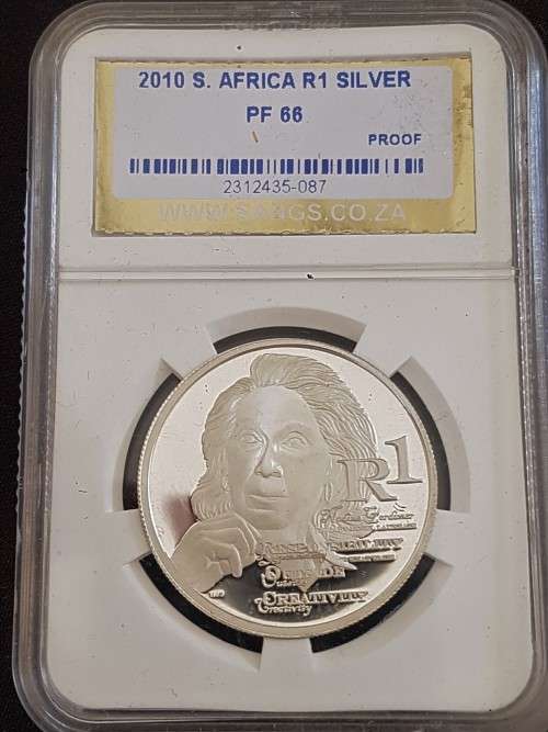2010 NADINE GORDIMER PF66 GRADED