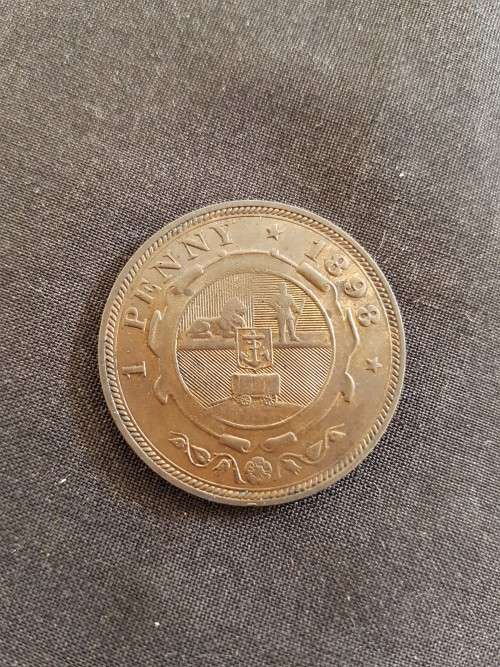ZAR KRUGER 1898 PENNY IN BEAUTIFUL CONDITION