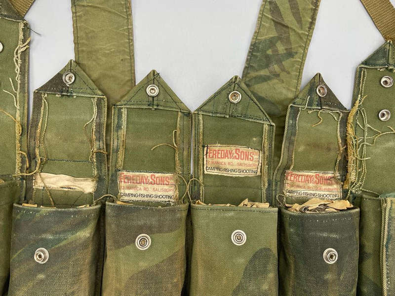 Rhodesian Fereday and Sons Camo Chest Rig. Named!