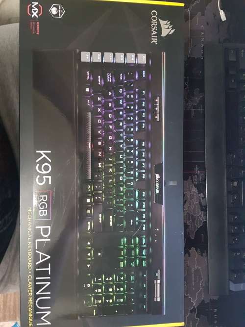 Corsair K95 RGB PLATINUM Gaming Keyboard - Cherry MX Brown