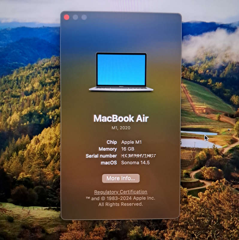 Macbook Air M1 | 16GB RAM | 256Gb SSD | US KEYBOARD | IN NEW CONDITION | 3Yr Warranty