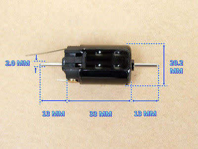 Athearn upgrade - 12V-24V 22200rpm High Torque 5-Pole Dual Shaft Motor