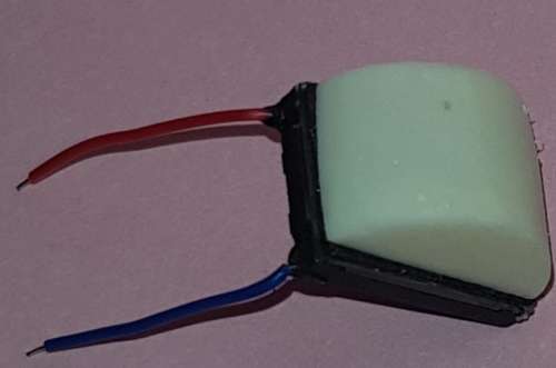 Sugar Cube Speaker with Boiler (rounded) Sound Box for DCC Sound Decoder - 8 Ohm 1 Watt