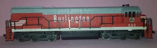 HO RIVAROSSI U25C DIESEL LOCOMOTIVE BURLINGTON #550