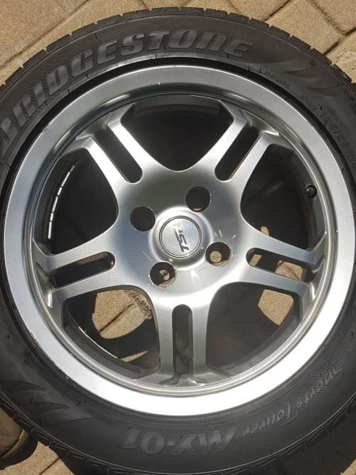 TSR Alloy Wheels with Bridgestone 195/50 R15  tyres