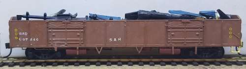 SAR HO BAD Wagon With Scrap Load - Kadee Couplers - Runs on 12mm Track