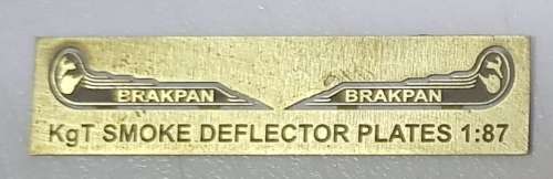 SAR/SAS HO Scale Brass Etched Name Plates For Smoke Deflectors