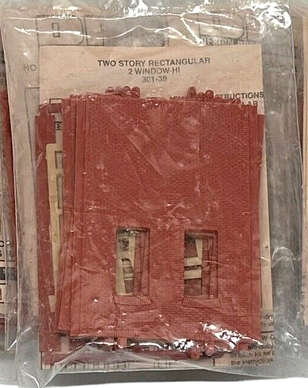 HO Design Preservation Models Two Story Rectangular Two Window-HI #301-39 Kit